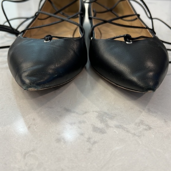 J.Crew Lace Up Ballerina Flats - Picture 2 of 8